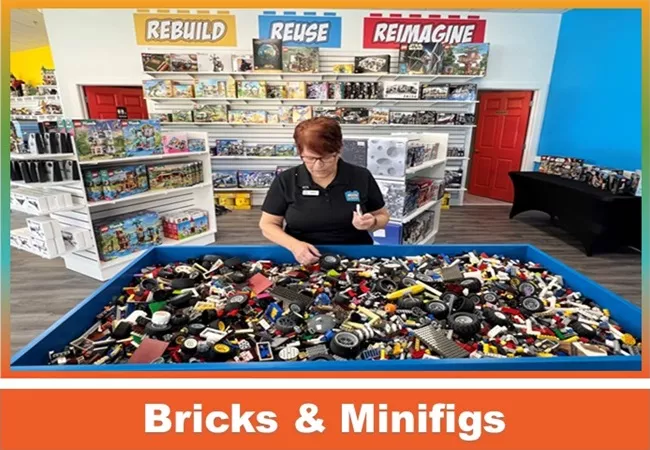 bricks and minifigs